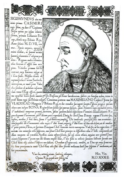 Sigismund I (1467-1548), 1532 by Unbekannt Unbekannt